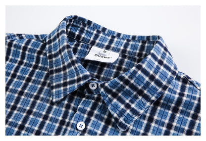 【URBANEST】plaid short sleeve casual shirt 1color 【UN0192】