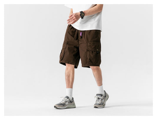 【URBANEST】multi pocket cargo shorts pants 4color 【UN0208】