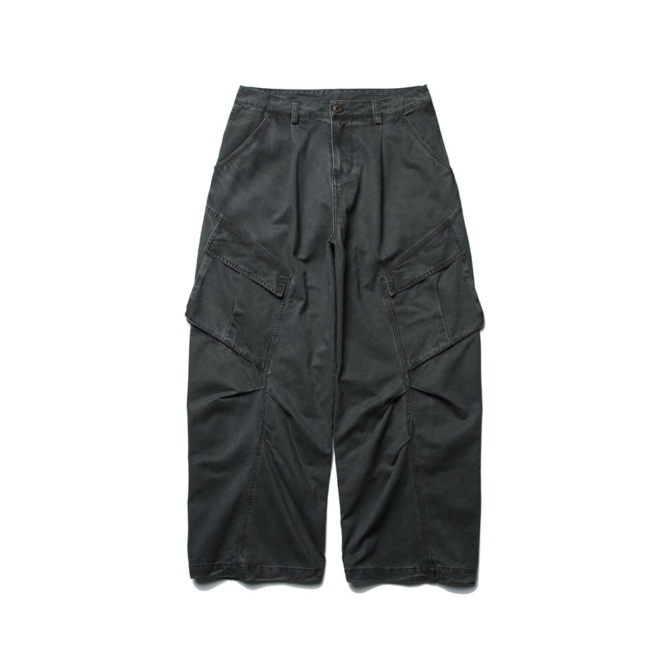 【URBANEST】wide silhouette 3D cargo pants 3color 【UN0240】