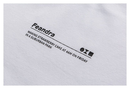 【URBANEST】minimal chest print relaxed t-shirt 2color 【UN0195】