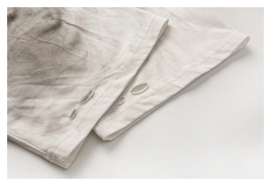【URBANEST】vintage distressed wash casual t-shirt 1color 【UN0206】