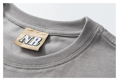 【URBANEST】ニュアンスブラープリントクルーネックTシャツ 1color 【UN0185】