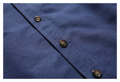 【URBANEST】contrast pocket denim long sleeve shirt 1color 【UN0217】