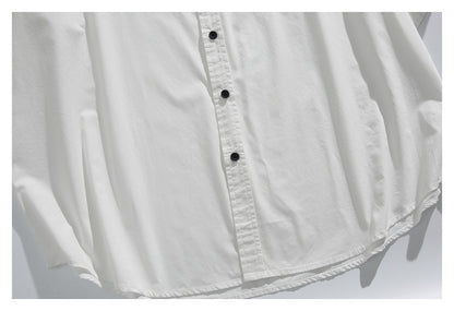 【URBANEST】embroidered chest short sleeve shirt 2color 【UN0204】