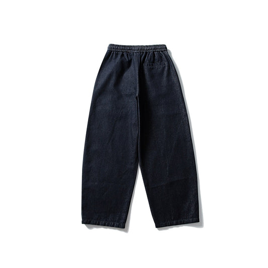 【URBANEST】curved seam loose fit denim pants 1color 【UN0223】