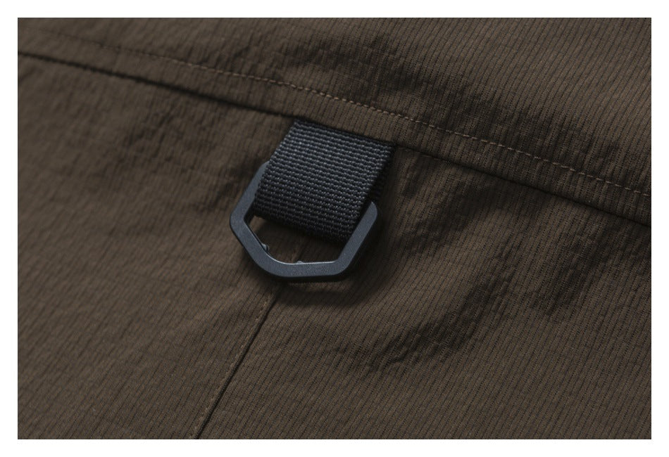【URBANEST】utility zipper pocket short sleeve shirt 1color 【UN0211】