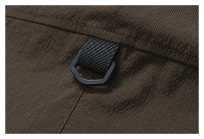 【URBANEST】utility zipper pocket short sleeve shirt 1color 【UN0211】