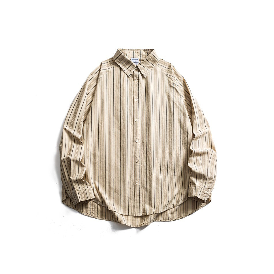 【URBANEST】striped long sleeve casual shirt 3color 【UN0213】