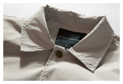【URBANEST】drawstring hem loose coach jacket 4color 【UN0238】