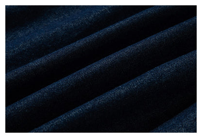 【URBANEST】contrast stitch denim long sleeve shirt 1color 【UN0230】
