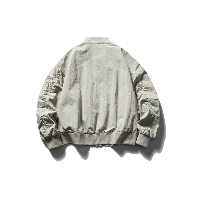 【URBANEST】stand collar flight zip jacket 2color 【UN0244】