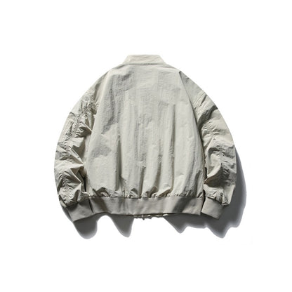 【URBANEST】stand collar flight zip jacket 2color 【UN0244】