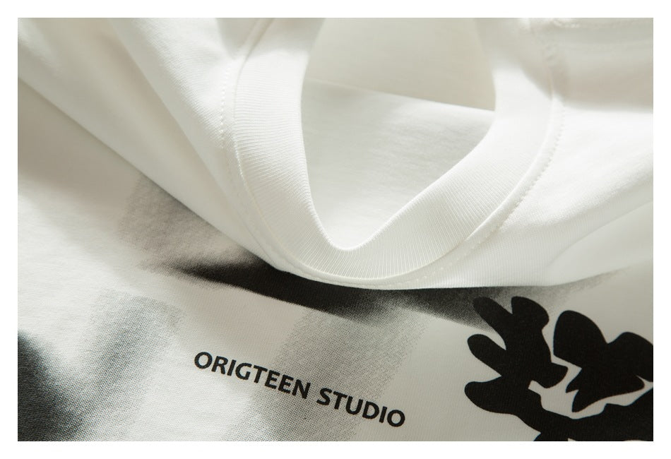 【URBANEST】flower graphic print casual t-shirt 2color 【UN0194】