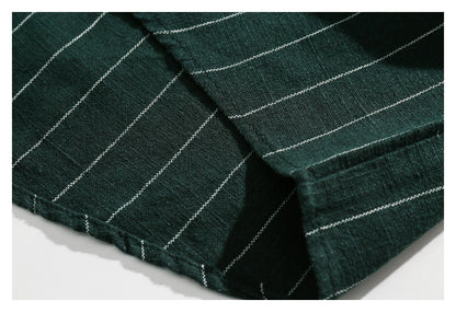 【URBANEST】pinstripe pocket short sleeve shirt 3color 【UN0218】