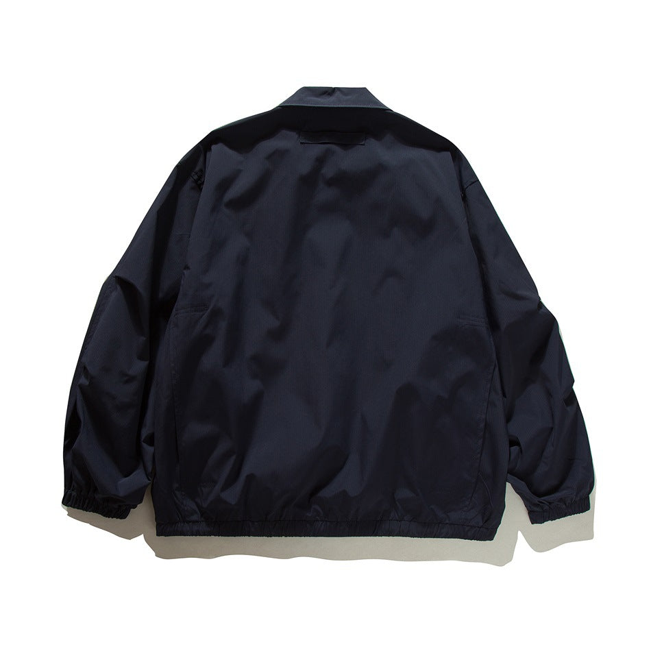 【URBANEST】drawstring hem loose coach jacket 4color 【UN0238】