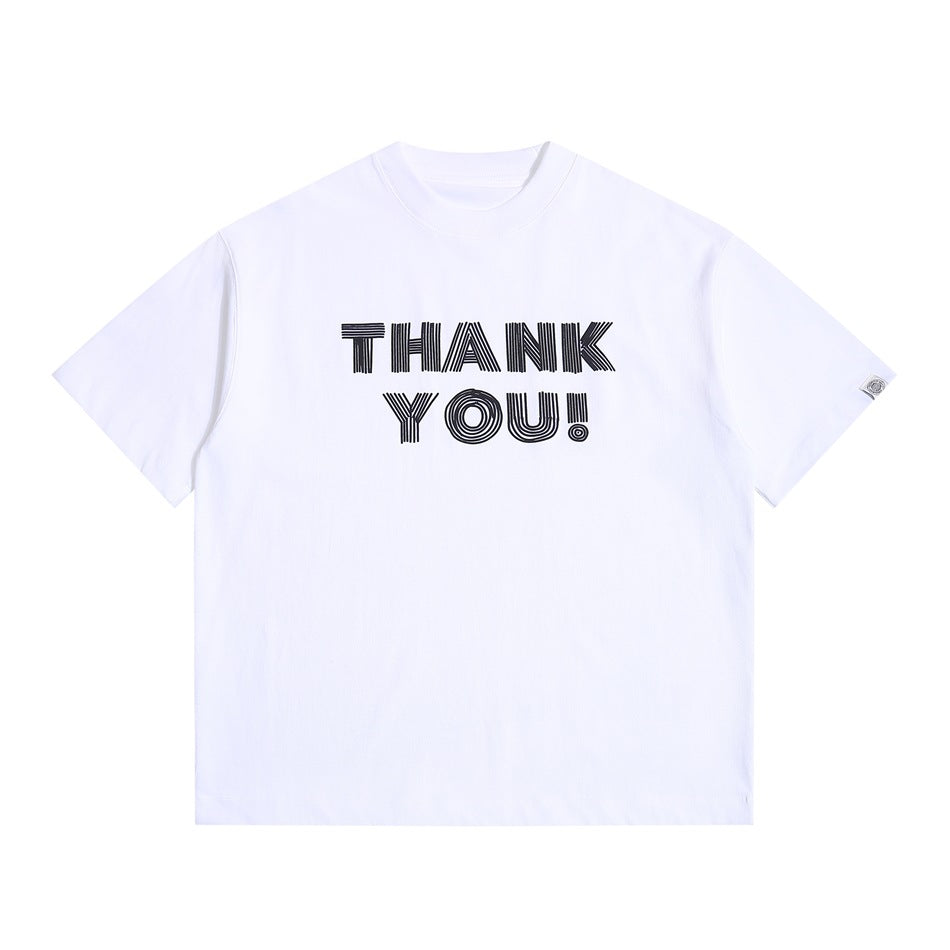 【URBANEST】thank you print casual t-shirt 3color 【UN0199】