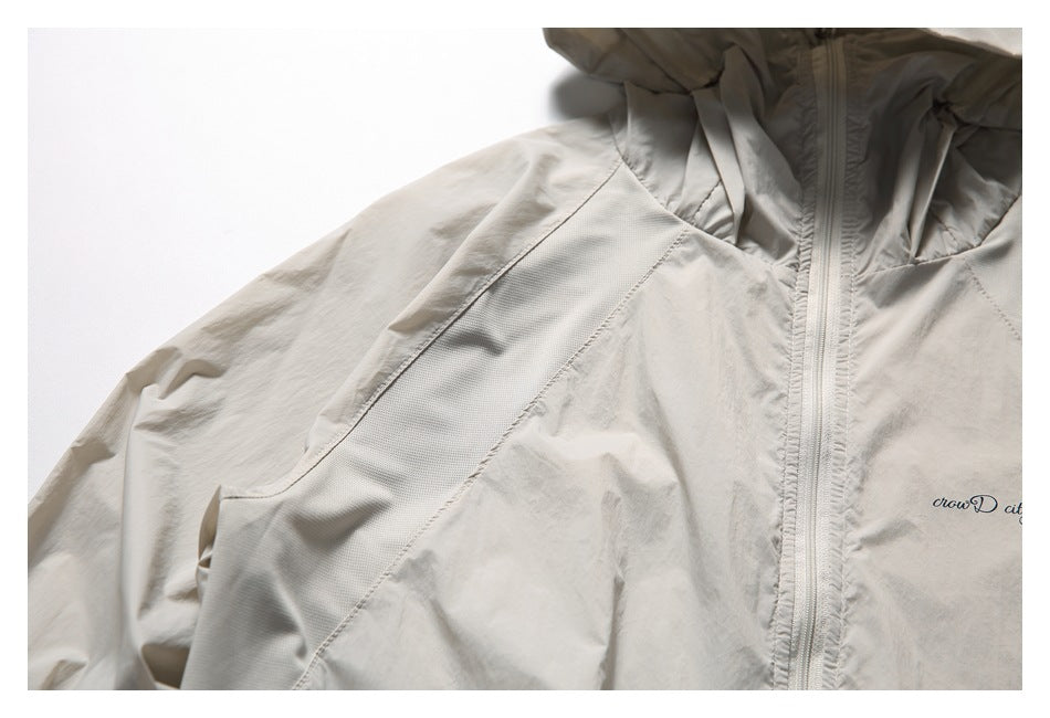 【URBANEST】lightweight hooded nylon jacket 2color 【UN0228】