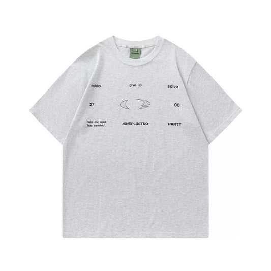 【URBANEST】タイポグラフィックルーズショートスリーブTシャツ 1color 【UN0191】