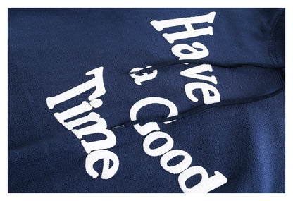 【URBANEST】letter printed fleece pullover hoodie 1color 【UN0229】