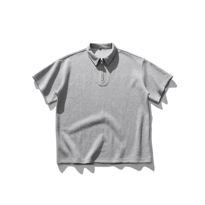 【URBANEST】half zip polo casual shirt 2color 【UN0205】