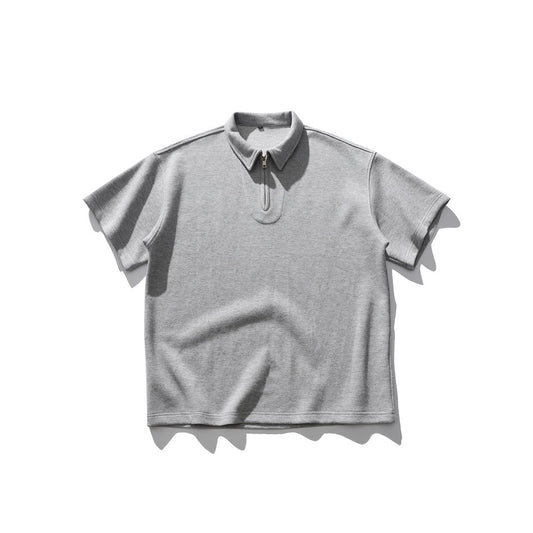 【URBANEST】half zip polo casual shirt 2color 【UN0205】