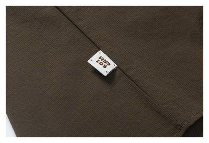 【URBANEST】utility zipper pocket short sleeve shirt 1color 【UN0211】