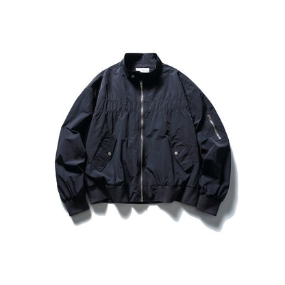 【URBANEST】stand collar flight zip jacket 2color 【UN0244】