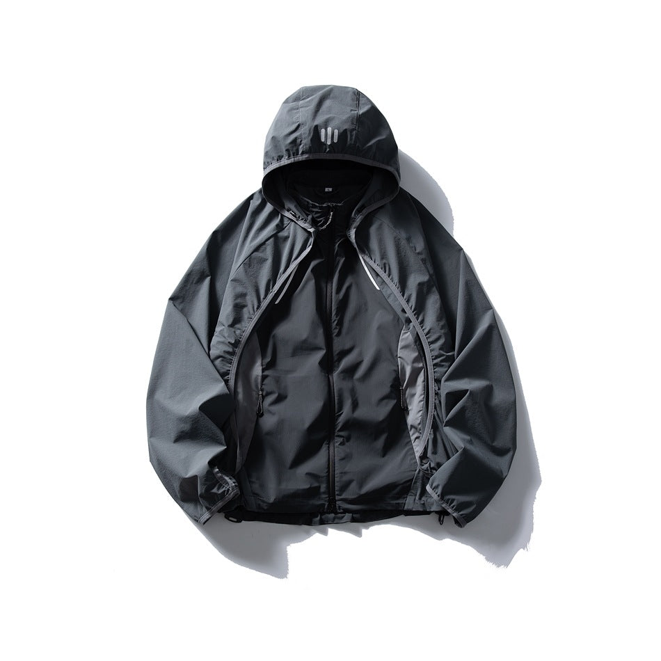 【URBANEST】2way detachable hooded nylon jacket 3color 【UN0250】