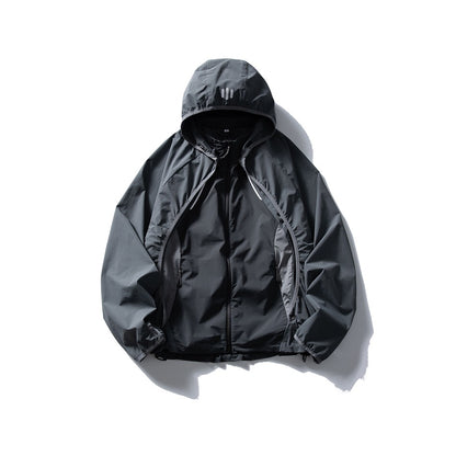 【URBANEST】2way detachable hooded nylon jacket 3color 【UN0250】