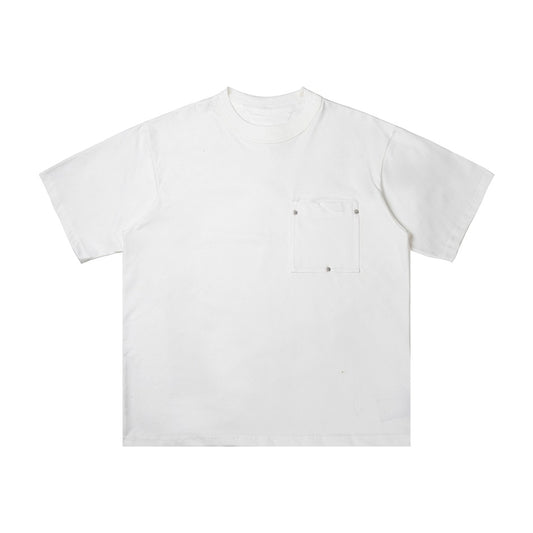 【URBANEST】rivet pocket heavy weight t-shirt 2color 【UN0193】
