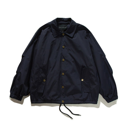 【URBANEST】drawstring hem loose coach jacket 4color 【UN0238】