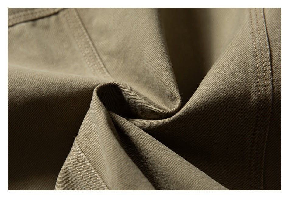 【URBANEST】leather collar canvas denim jacket 2color 【UN0247】