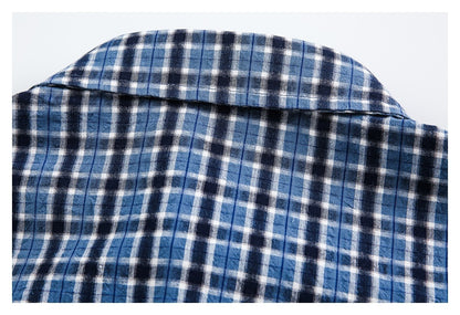 【URBANEST】plaid short sleeve casual shirt 1color 【UN0192】