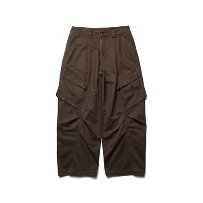 【URBANEST】wide silhouette 3D cargo pants 3color 【UN0240】
