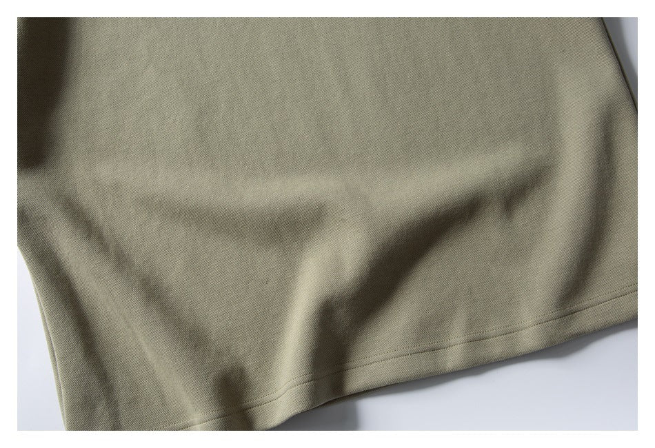 【URBANEST】half zip polo casual shirt 2color 【UN0205】