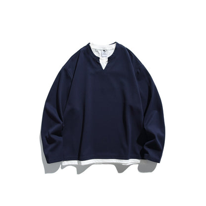 【URBANEST】ワッフルレイヤードキーネックロンT 3color 【UN0188】