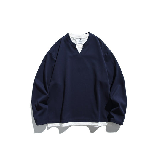 【URBANEST】ワッフルレイヤードキーネックロンT 3color 【UN0188】