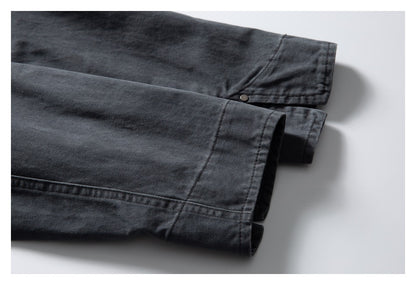 【URBANEST】corduroy collar canvas chore jacket 1color 【UN0242】