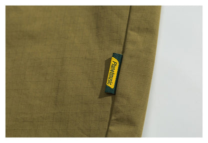 【URBANEST】drawstring storm flap long sleeve shirt 3color 【UN0232】