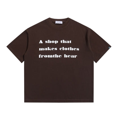 【URBANEST】font print casual relaxed t-shirt 3color 【UN0200】