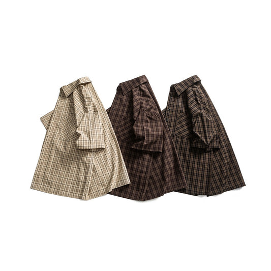 【URBANEST】plaid double pocket casual shirt 3color 【UN0210】