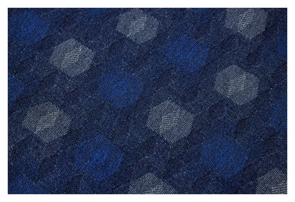 【URBANEST】geometric jacquard denim long sleeve shirt 1color 【UN0226】