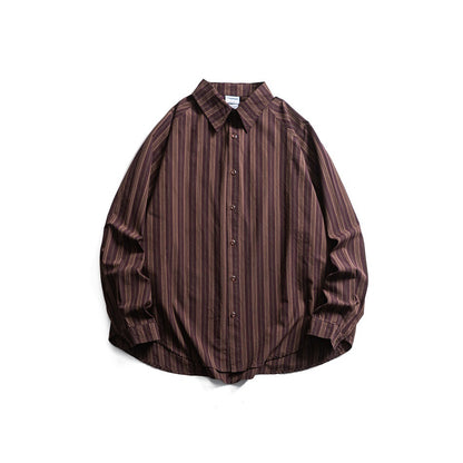 【URBANEST】striped long sleeve casual shirt 3color 【UN0213】