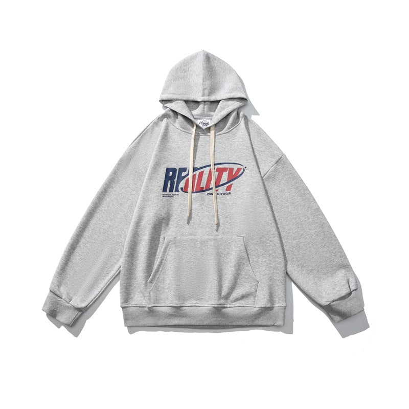 【URBANEST】printed pullover loose hoodie 3color 【UN0221】