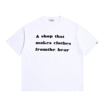 【URBANEST】font print casual relaxed t-shirt 3color 【UN0200】