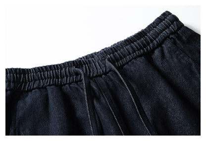 【URBANEST】curved seam loose fit denim pants 1color 【UN0223】