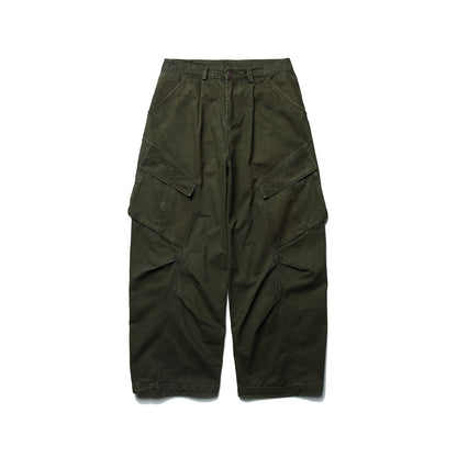 【URBANEST】wide silhouette 3D cargo pants 3color 【UN0240】