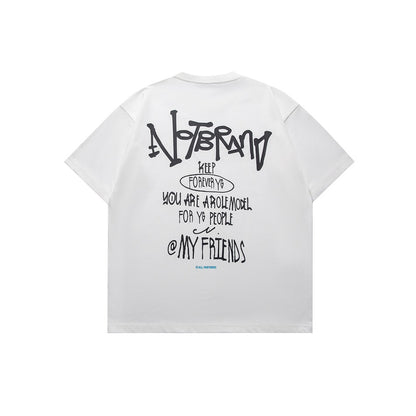 【URBANEST】【1着￥4990】【お得なSET商品】バックグラフィックストリートクルーネックTシャツ 2color 【UN0184】