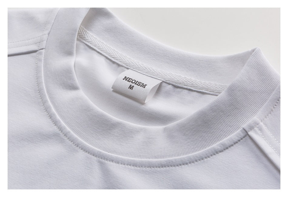 【URBANEST】minimal chest print relaxed t-shirt 2color 【UN0195】