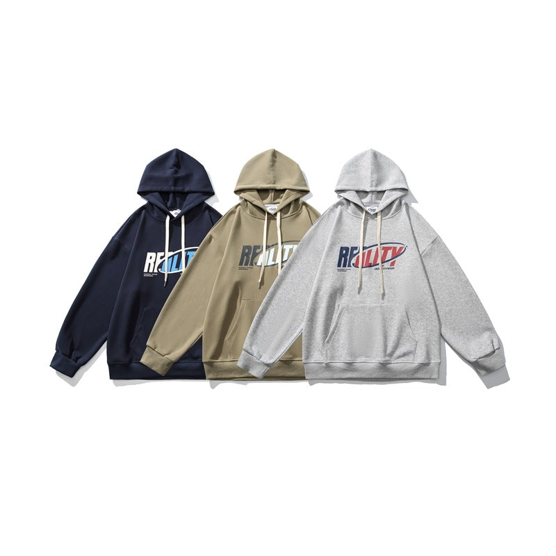 【URBANEST】printed pullover loose hoodie 3color 【UN0221】